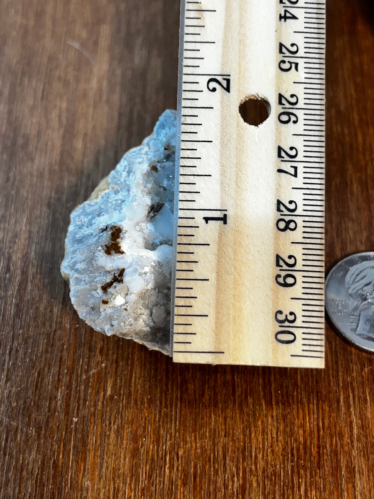 Small White & Brown Crystal Filled Geode