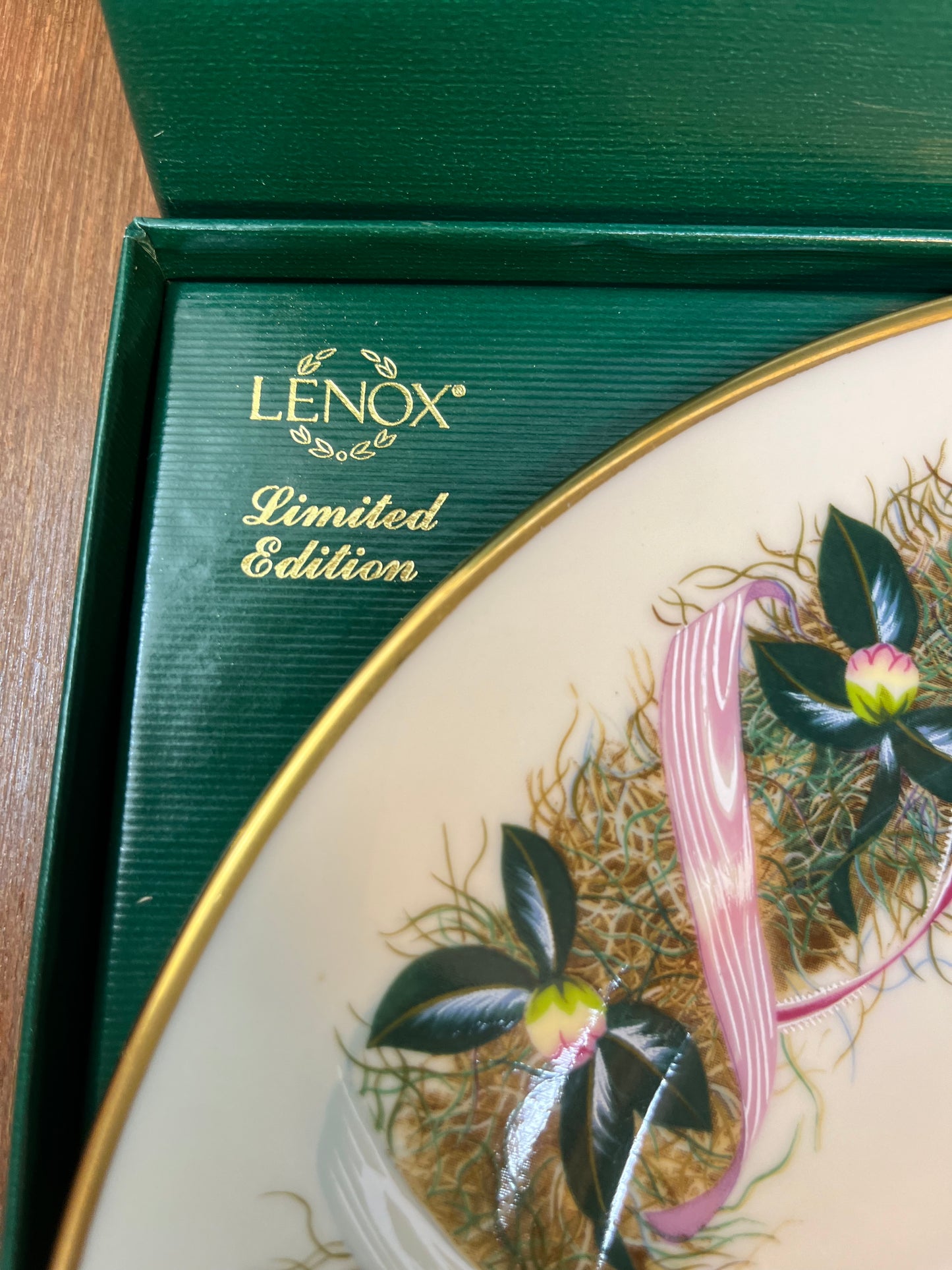 Vintage Collectible Colonial Wreath Series Limited Edition Lenox 1991 Decorative Plate