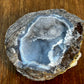 Natural Blue Mineral Crystal Filled Geode