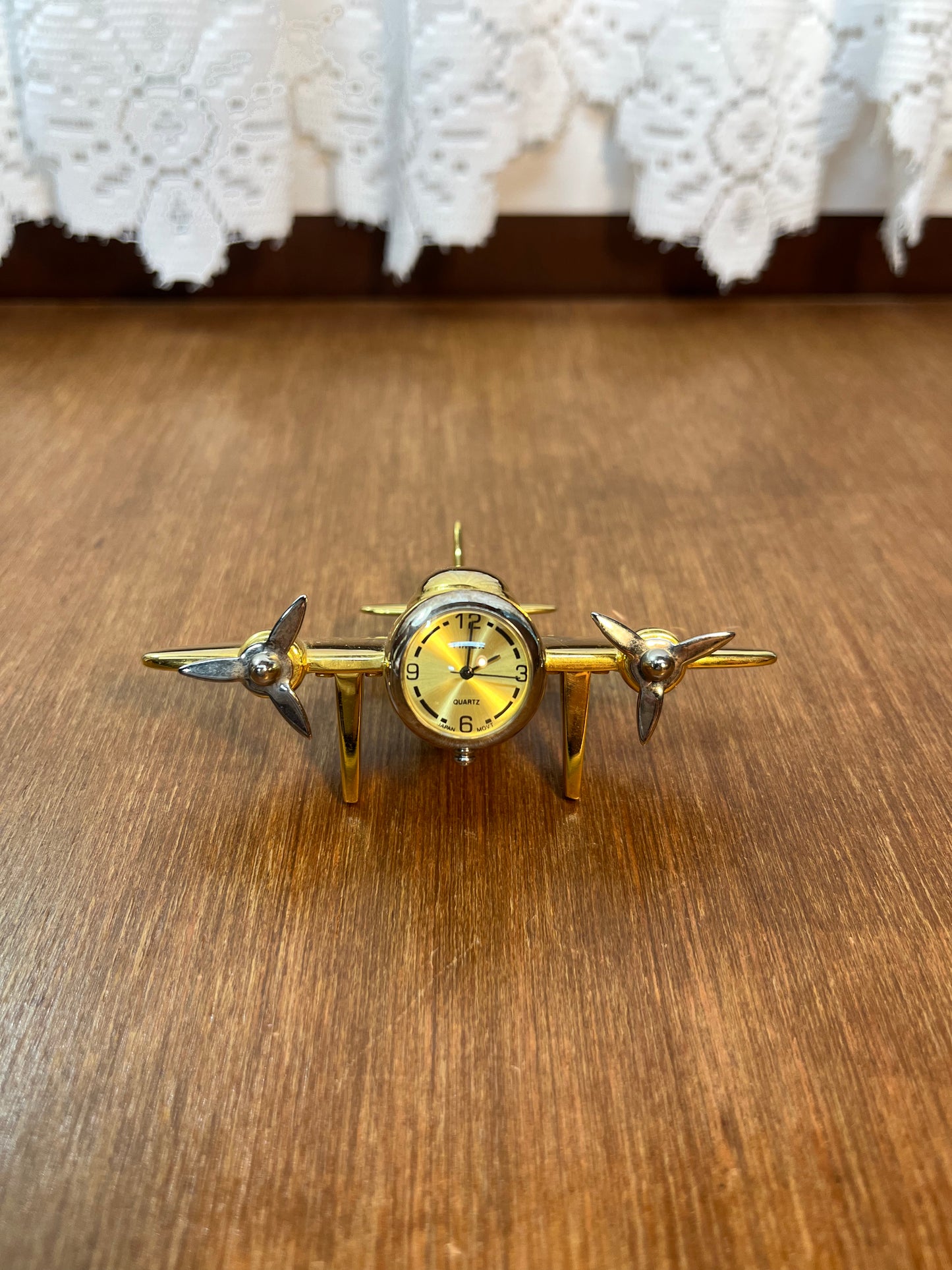 Collectible Mini Timex Clock Air Plane