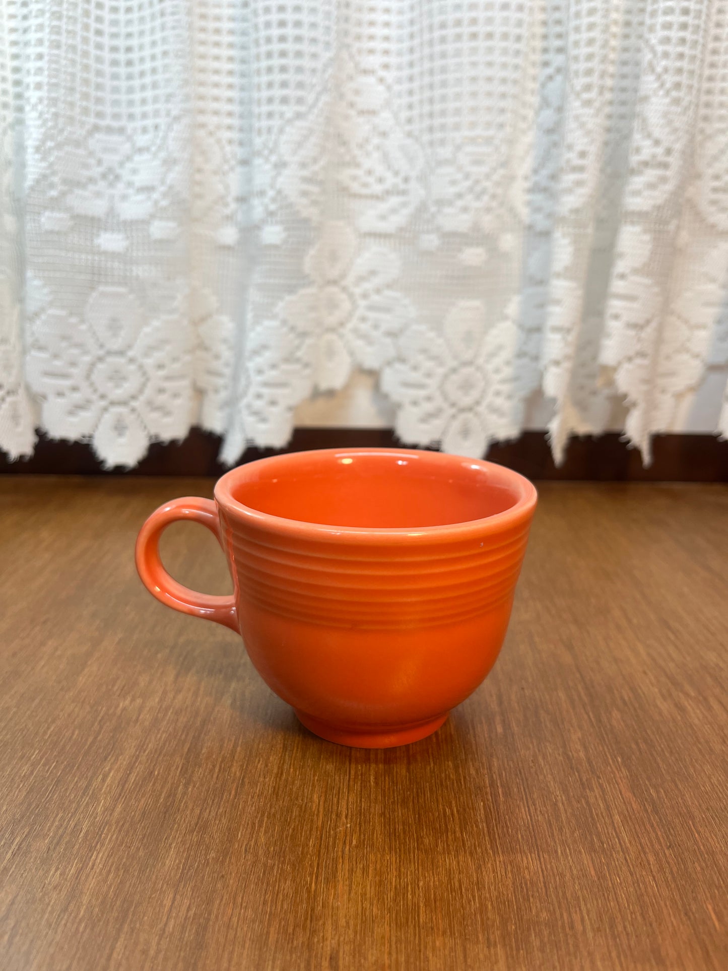 Orange RRC Lead Free Homer Laughlin Fiesta Ware Tea Cup