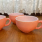 Vintage 1950’s Crinoline Hazel Atlas Pink Ruffled 12 Piece Dinning Set