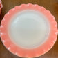 Vintage 1950’s Crinoline Hazel Atlas Pink Ruffled 12 Piece Dinning Set