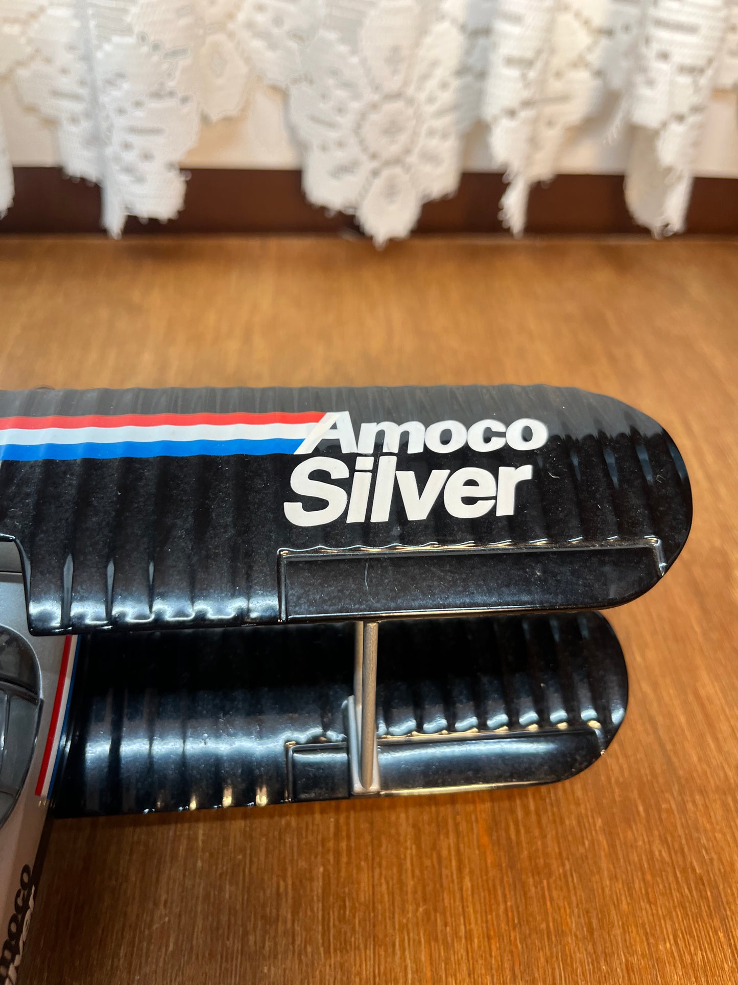 Collectible Amoco Silver Die-cast Plane