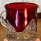 Vintage Collectible Ruby Stained La Harpe, Kansas Souvenir Glass