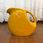 Vintage Discontinued Small Marigold Fiesta Ware Disk Juice Pitcher