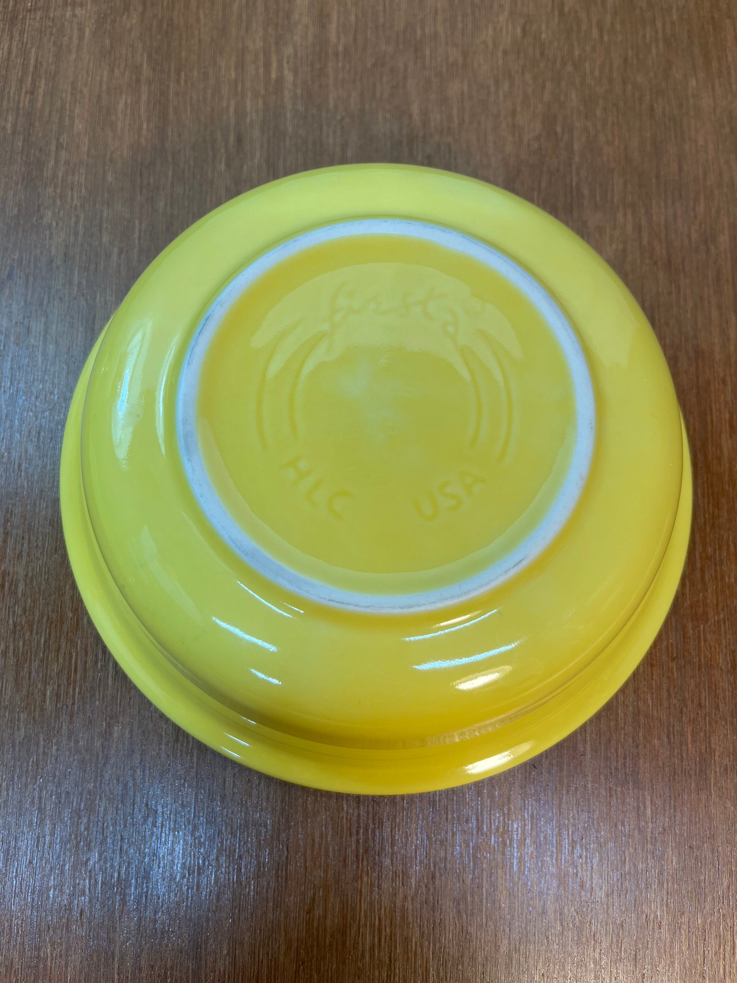 Yellow HLC Fiesta Ware Bowl