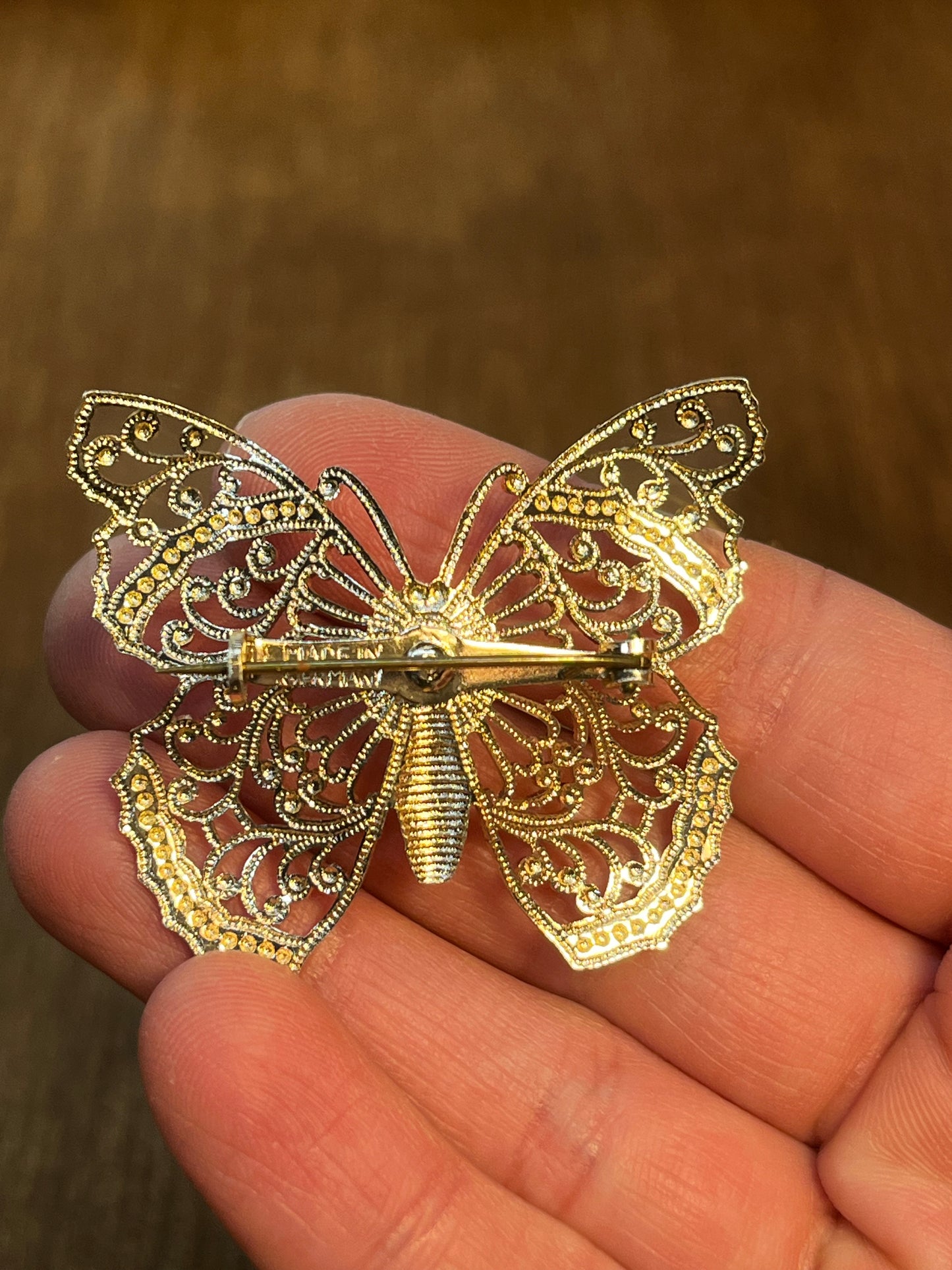 Vintage Delicate Made In Germany Butterfly Brooch