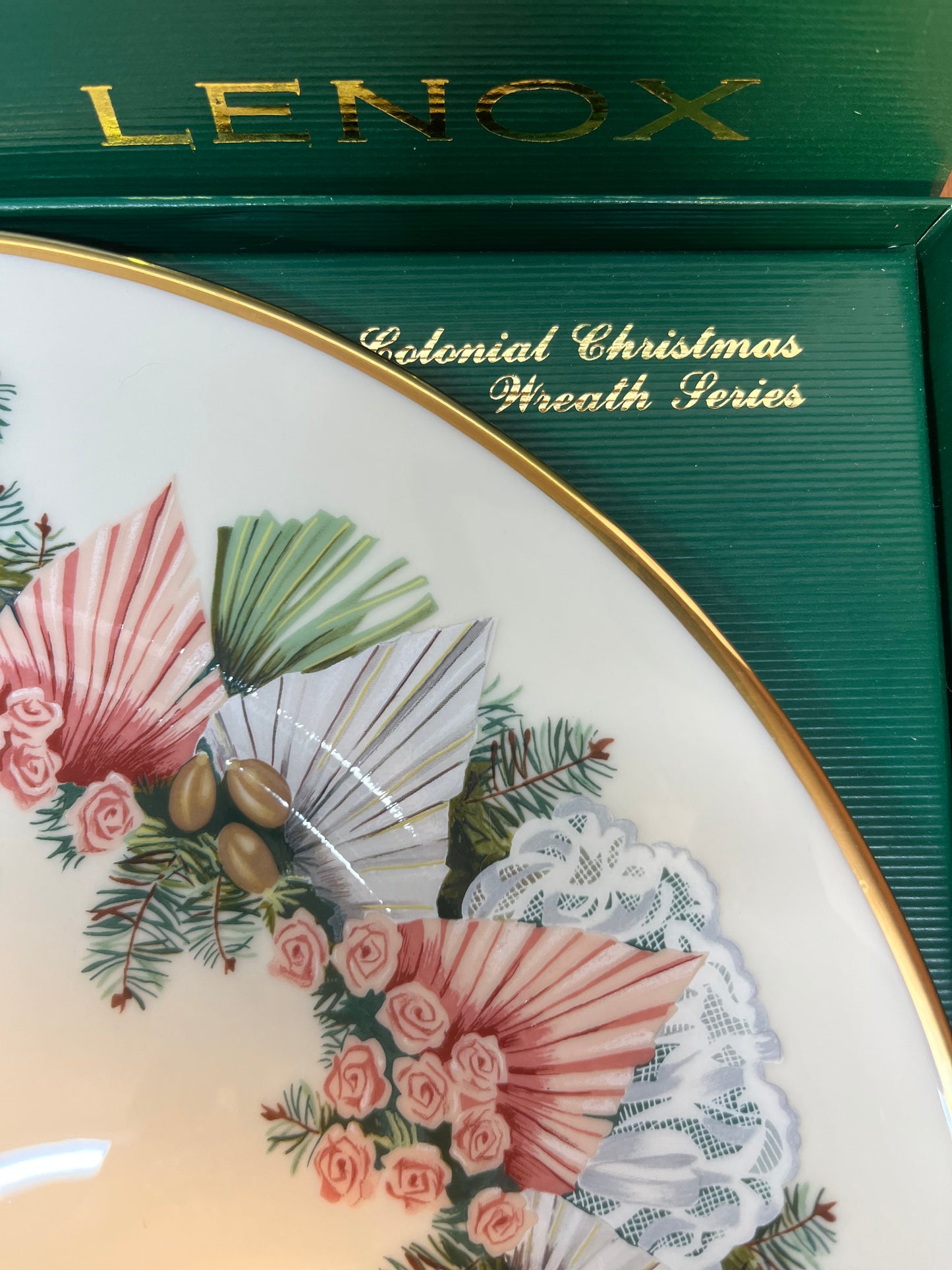 Vintage Collectible Lenox Colonial Wreath Series 1993 Decorative Plate