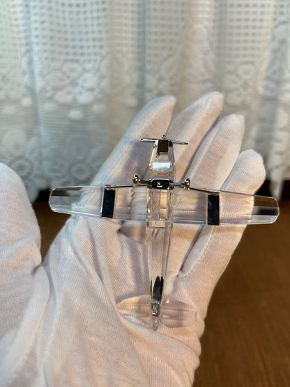 Collectible Clear Airplane Figurine