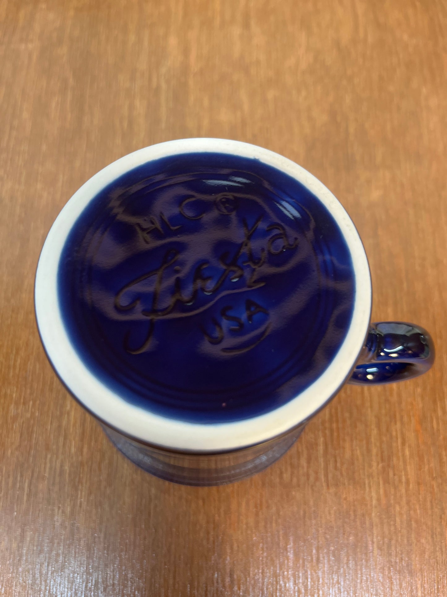 Navy Blue Fiesta Ware Coffee Mug