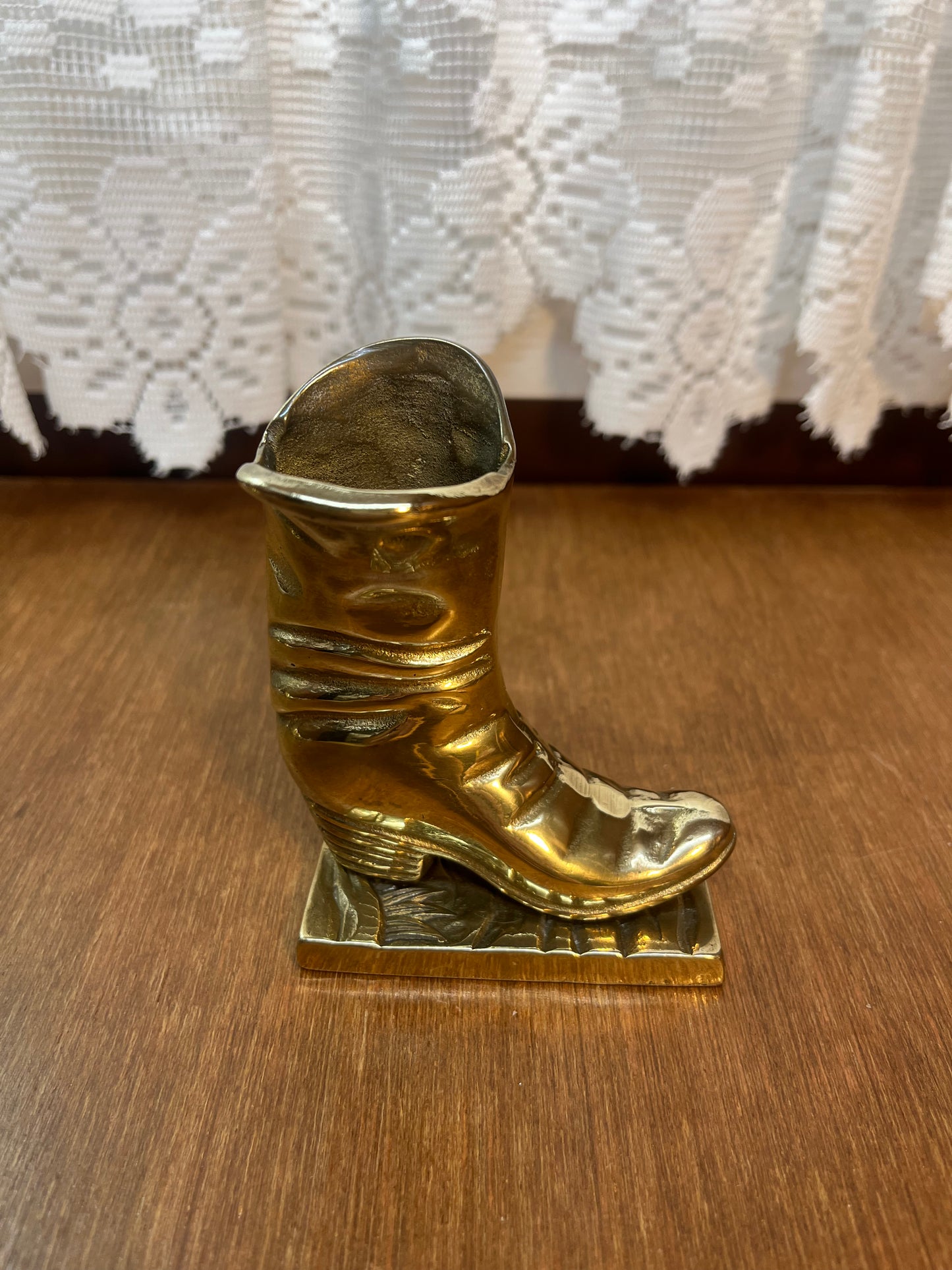 Brass Cowboy Boot