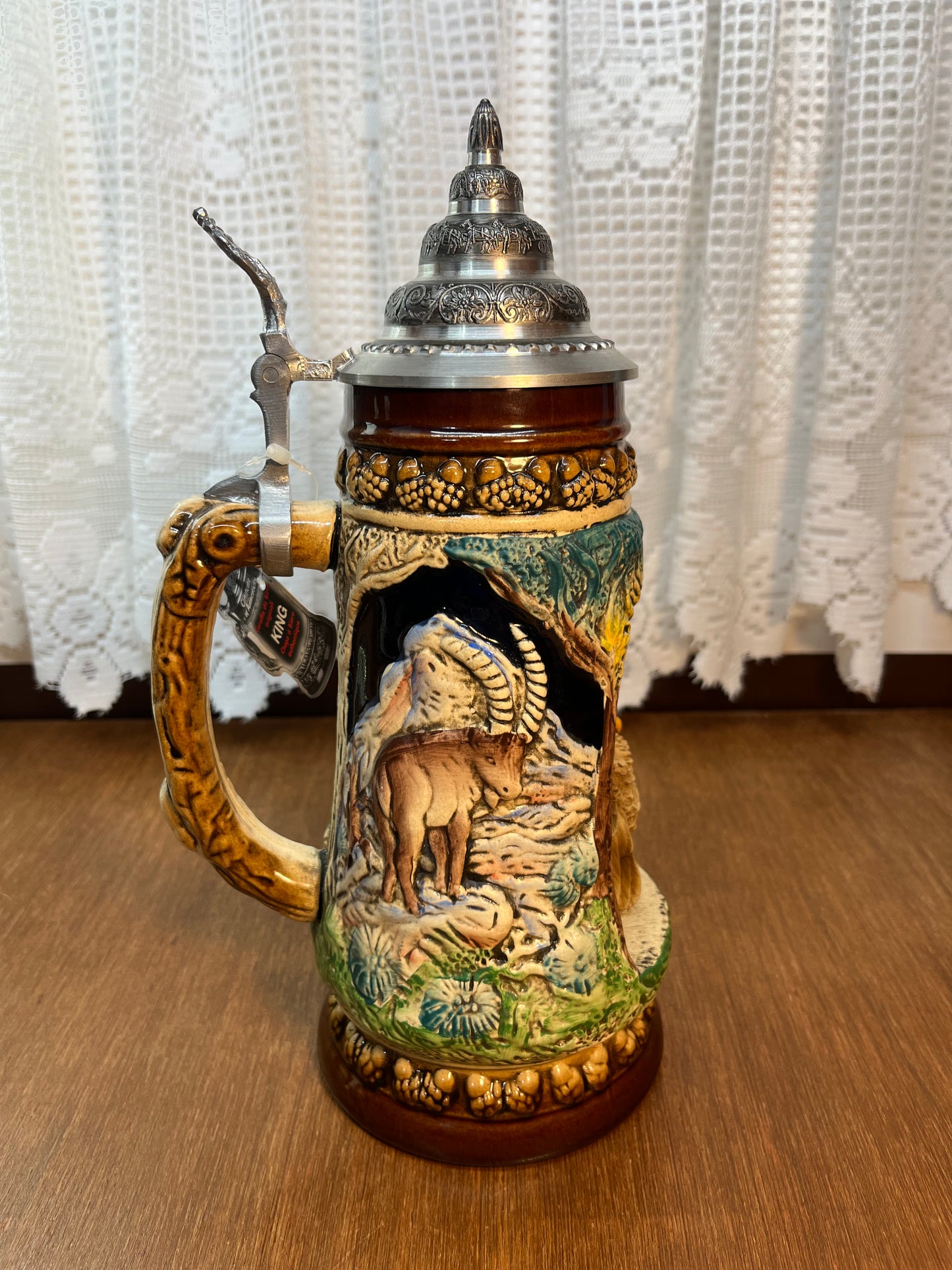 Made In Germany Owl Wildlife King Beer Stein