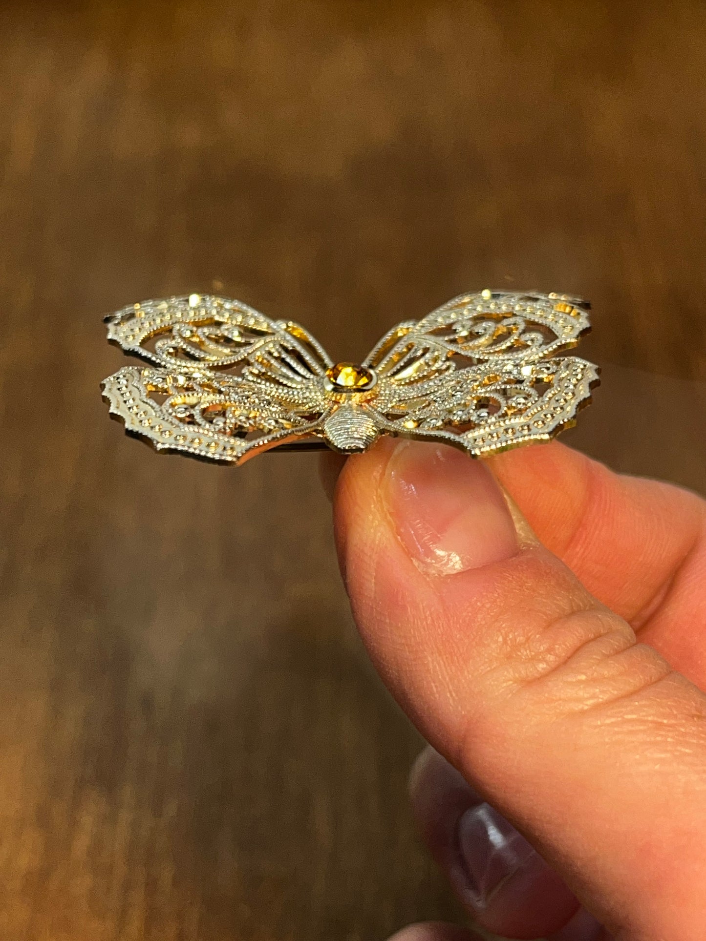 Vintage Delicate Made In Germany Butterfly Brooch