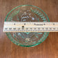 Vintage Uranium Floral Etched Pedestal Dish