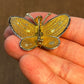 Vintage Gold Tone Mesh Butterfly Brooch