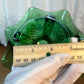 Vintage Emerald Green Ruffle Top Pedestal Dish