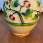 Vintage Uranium Glazed Tree & Apple Design Pitcher