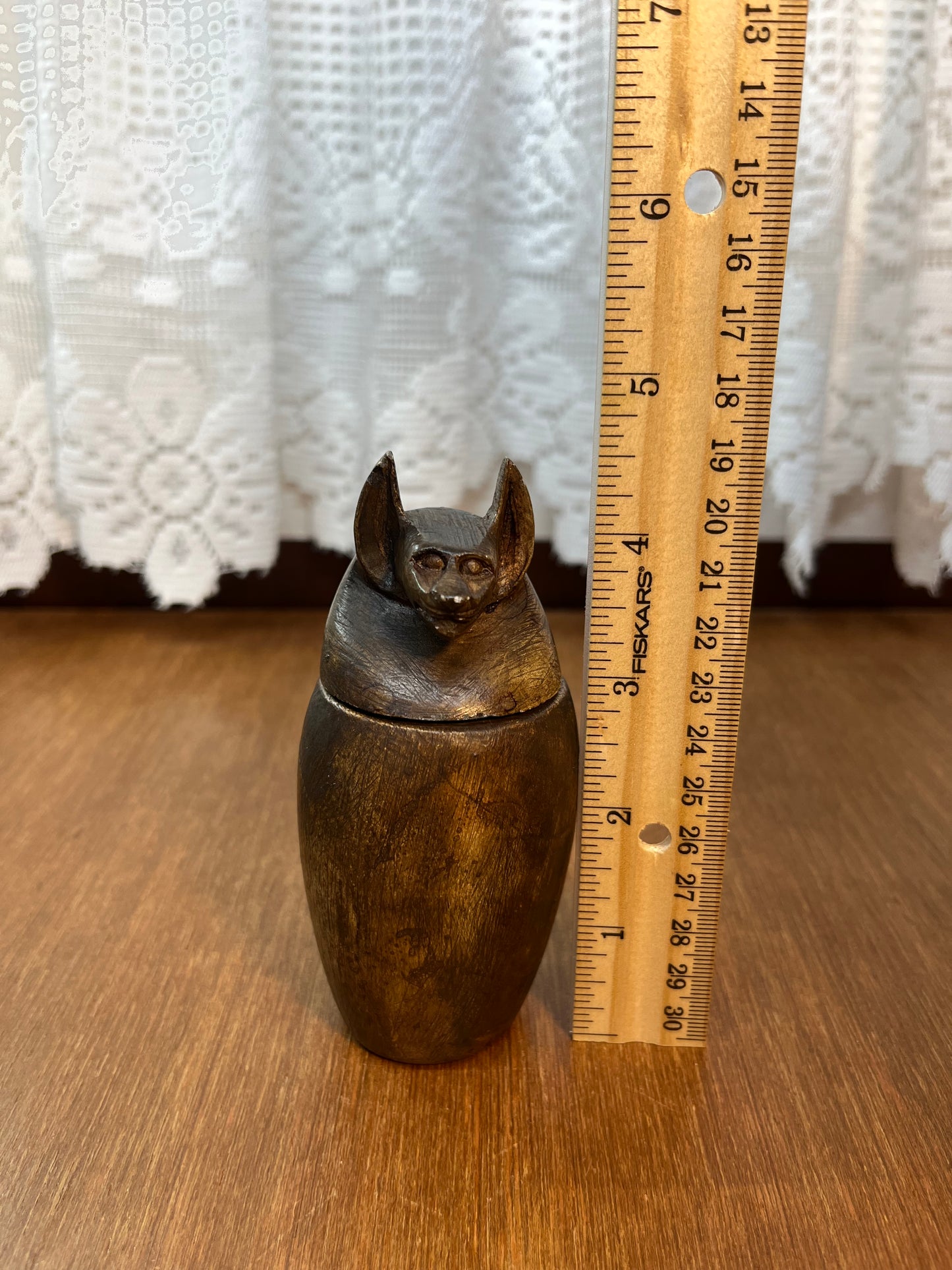 Vintage Egypt Anubis Canopic Jar