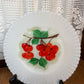 Vintage Macbeth Evans Monax Petal ware Hand-painted Fruit Design Plates