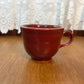 Maroon Homer Laughlin Fiesta Ware Tea Cup