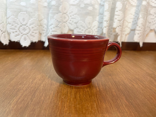 Maroon Homer Laughlin Fiesta Ware Tea Cup