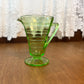 Vintage Clear Uranium Glass Creamer