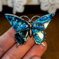 Vintage Blue Butterfly Brooch