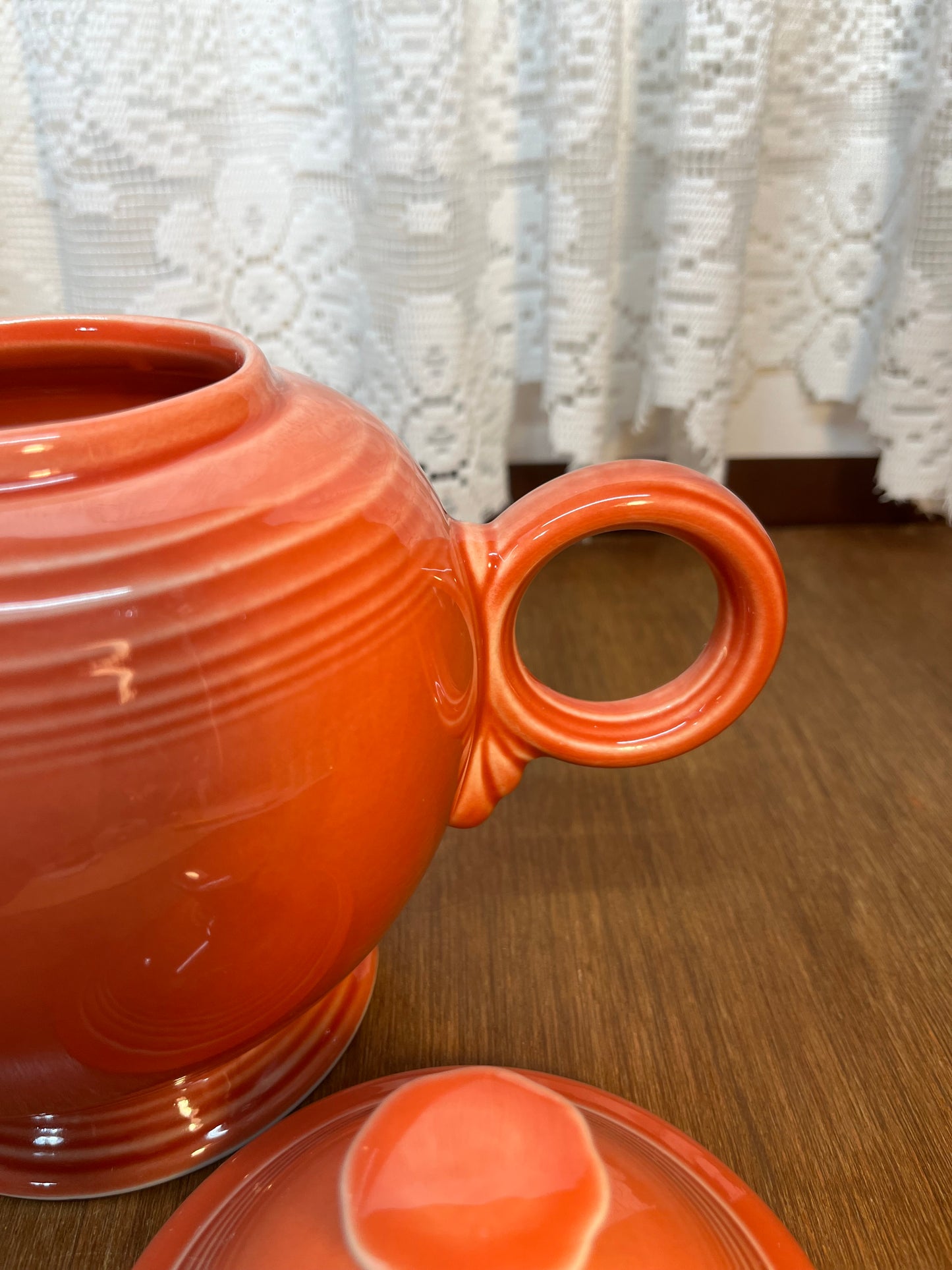 Vintage Persimmon Fiesta Ware Pitcher