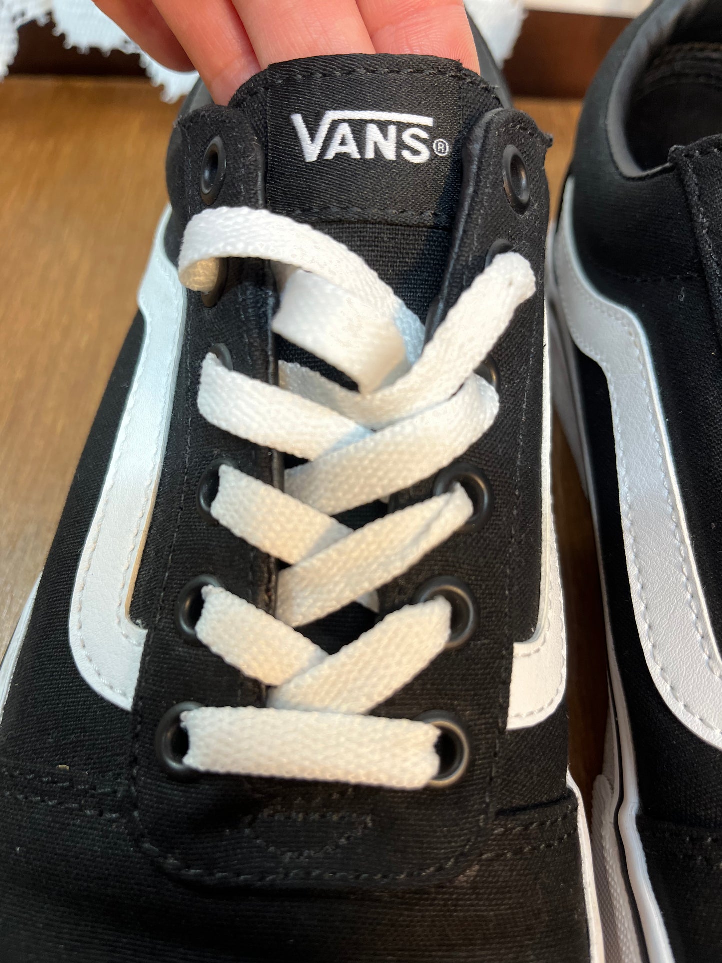 Women’s Ward Black & White Vans