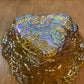 Vintage Iridescent Carnival Grape Glass Trinket