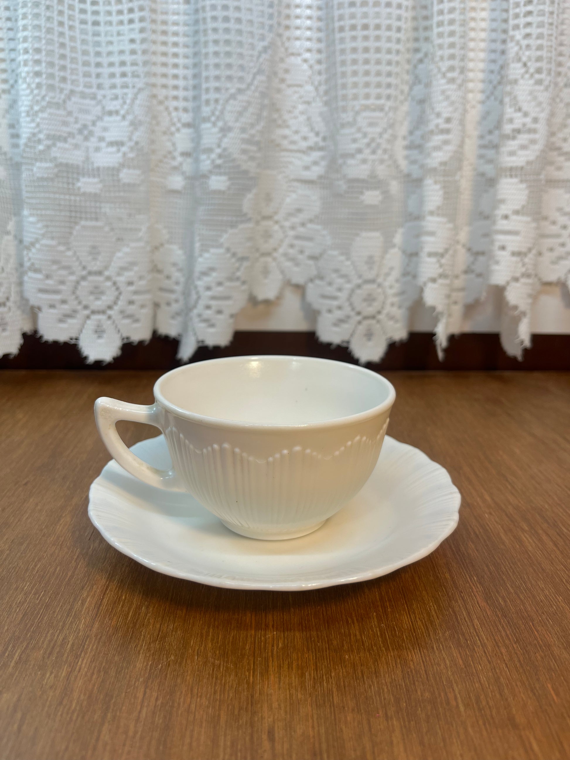 DUNCAN BQ SM TEA CUP AND SAUCER