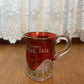 Vintage Collectible Ruby Stained Gold Rim Mutual Oklahoma Souvenir Glass