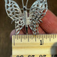 Vintage Monet Silver Tone Butterfly Brooch