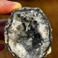 Gray Geode Filled With White Crystals