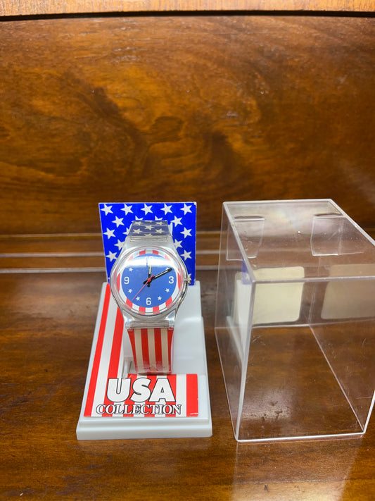 Vintage USA Collection Red, White & Blue Patriotic Watch