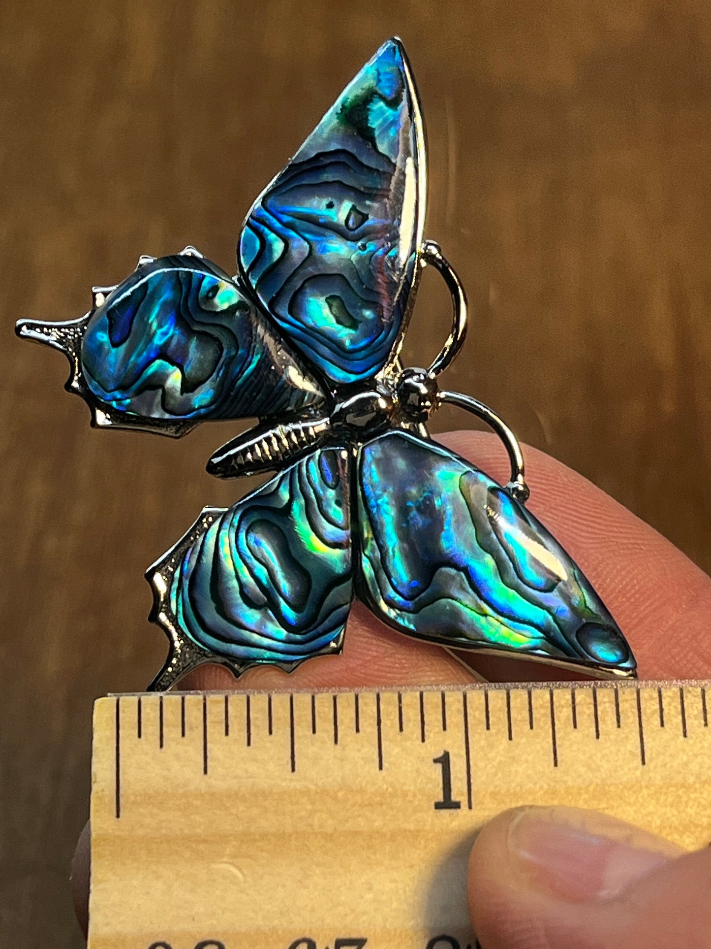 Vintage Blue Butterfly Brooch