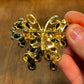 Vintage Colorful & Black Accent Butterfly Brooch