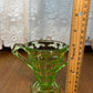 Vintage Uranium Indiana Glass Tea Room Cream And Sugar Set