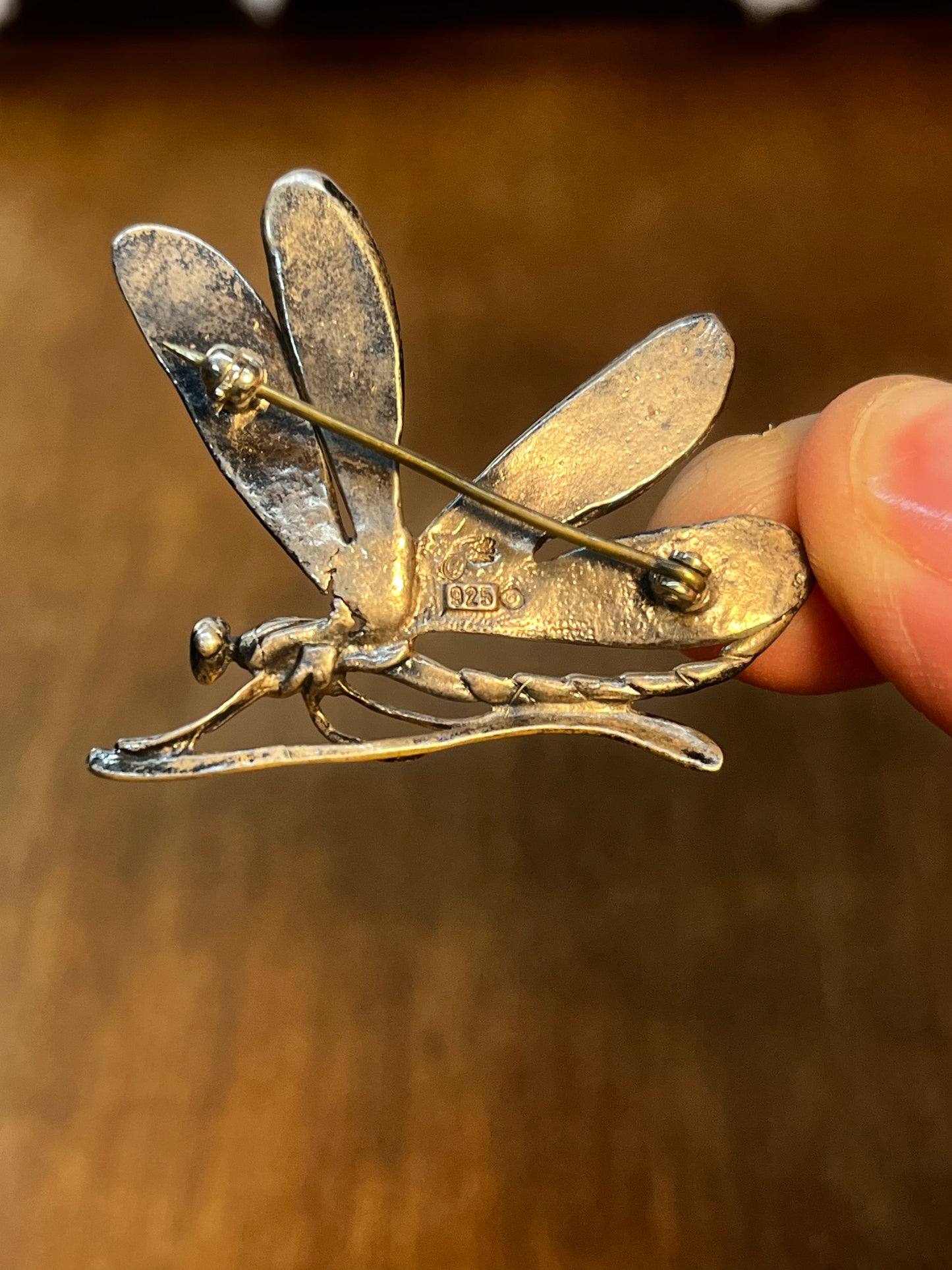 Vintage 925 Dragonfly Brooch