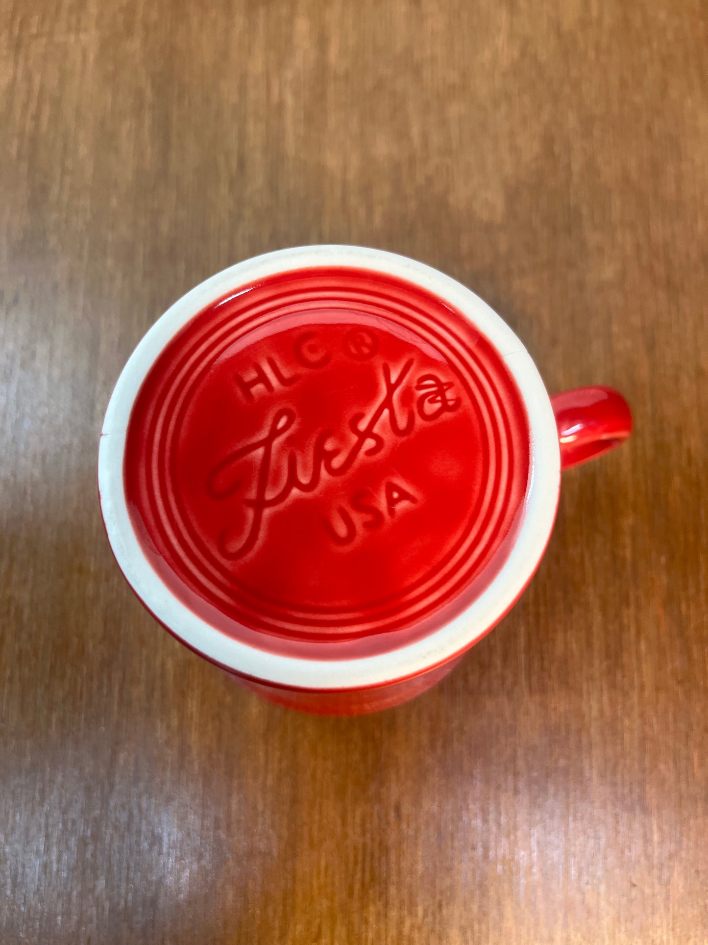 Red Fiesta Ware Coffee Mug