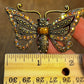 Two Vintage Sweet Romance USA Butterfly Brooches