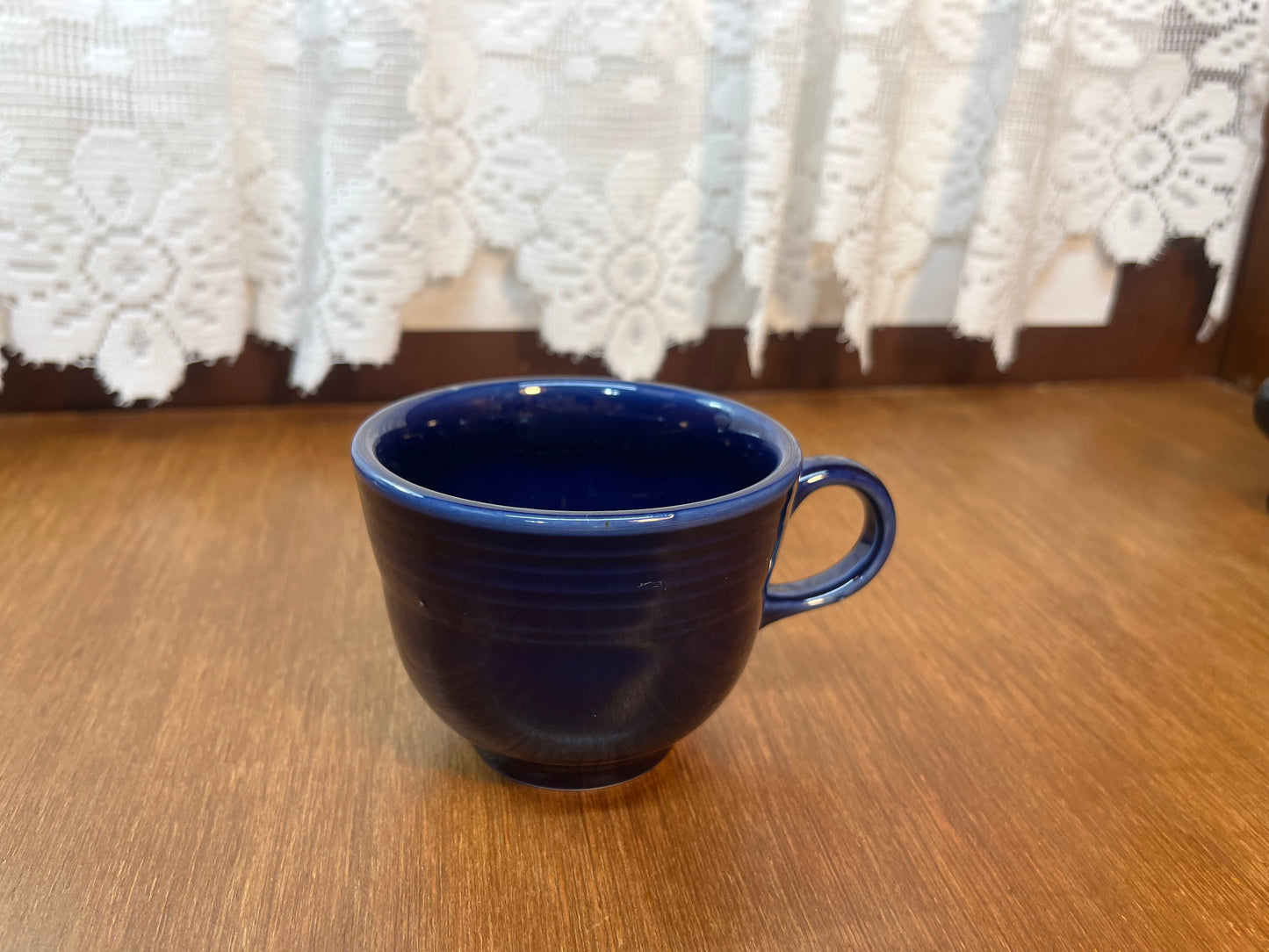 Dark Blue RRC Lead Free Homer Laughlin Fiesta Ware Tea Cup