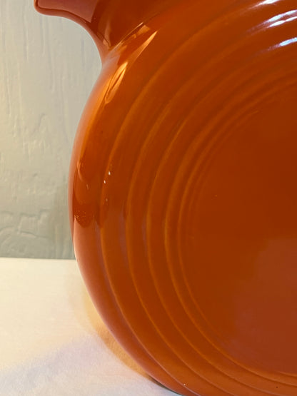 Vintage Persimmon Fiestaware Atomic Orange Pitcher