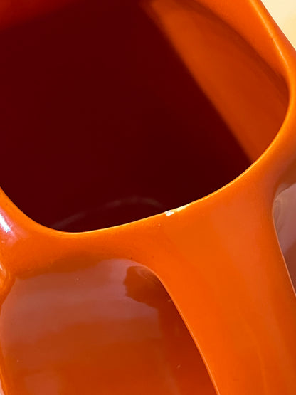 Vintage Persimmon Fiestaware Atomic Orange Pitcher