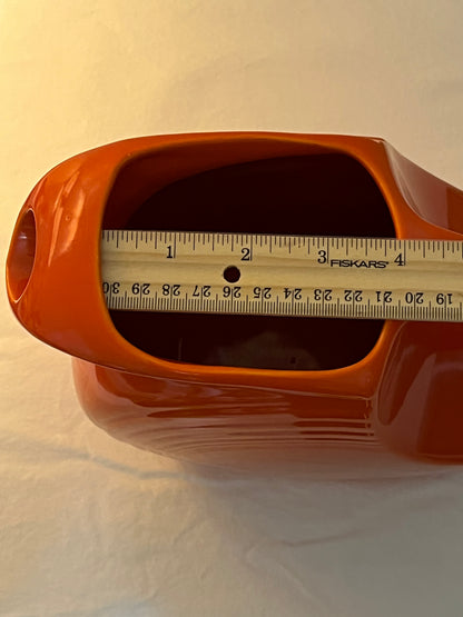 Vintage Persimmon Fiestaware Atomic Orange Pitcher
