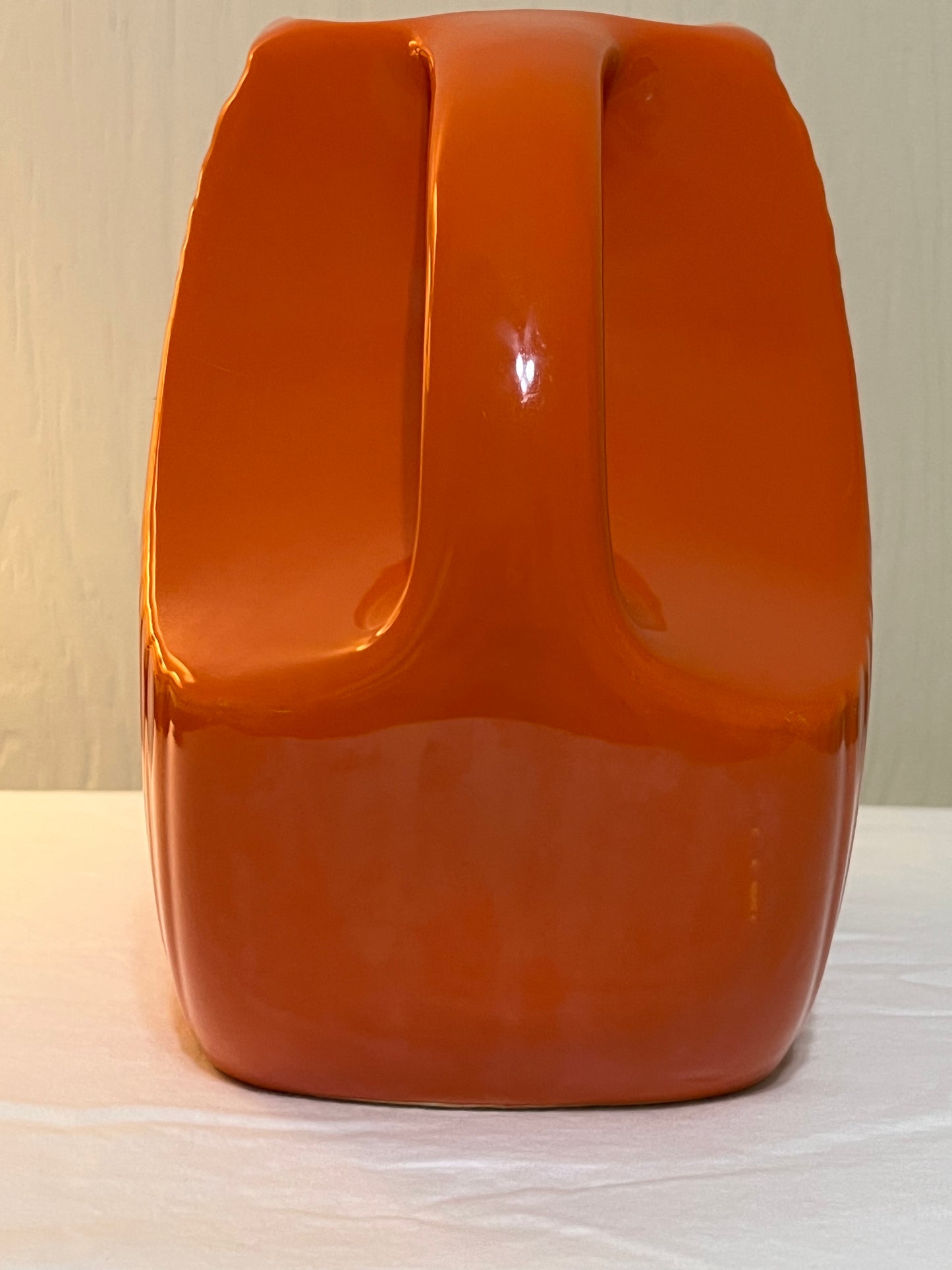 Vintage Persimmon Fiestaware Atomic Orange Pitcher