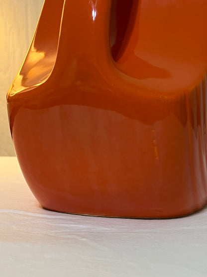 Vintage Persimmon Fiestaware Atomic Orange Pitcher