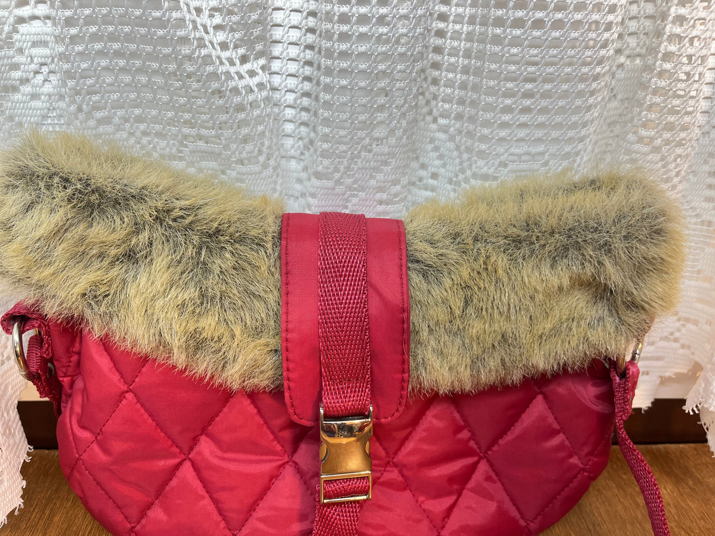 Faux Fur Bath & Body Works Purse