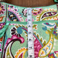 Light Green Quilted Floral Pattern Purse & Wallet